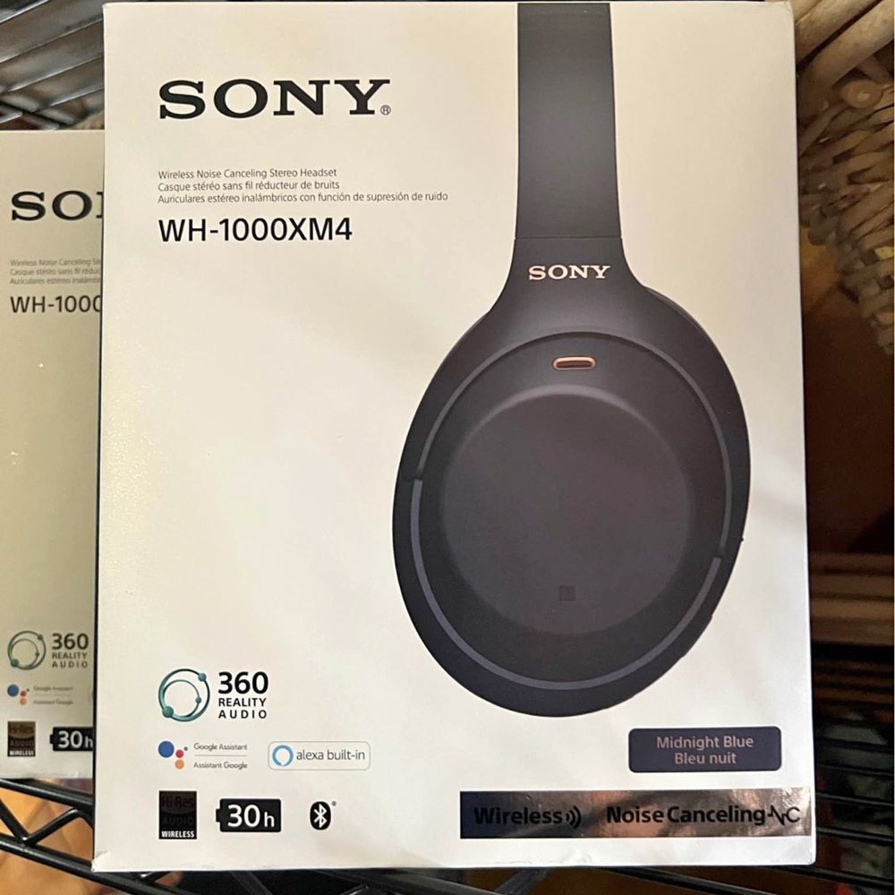Sony WH-1000XM4 Midnight Blue Headphones
